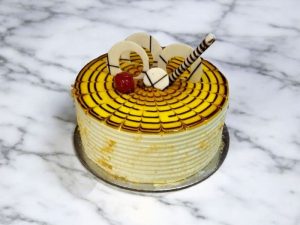 Butterscotch Web Delight Cake