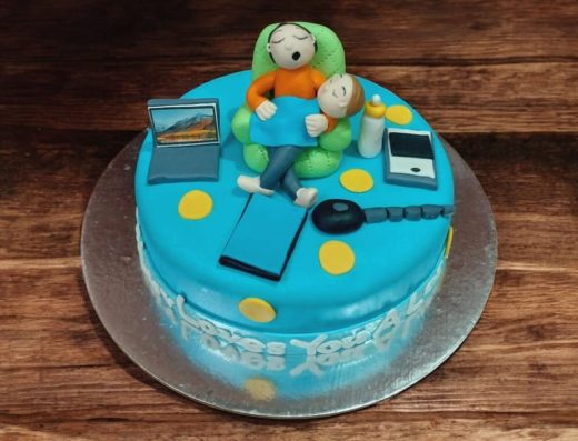 daddy and son cake